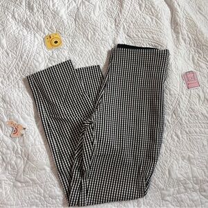 a new day Black and White Checkered Cropped Pants
